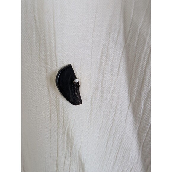 Zara Blazer Womens Large Textured Crinkle‎ Button Front Jacket Broken Button - Picture 5 of 9